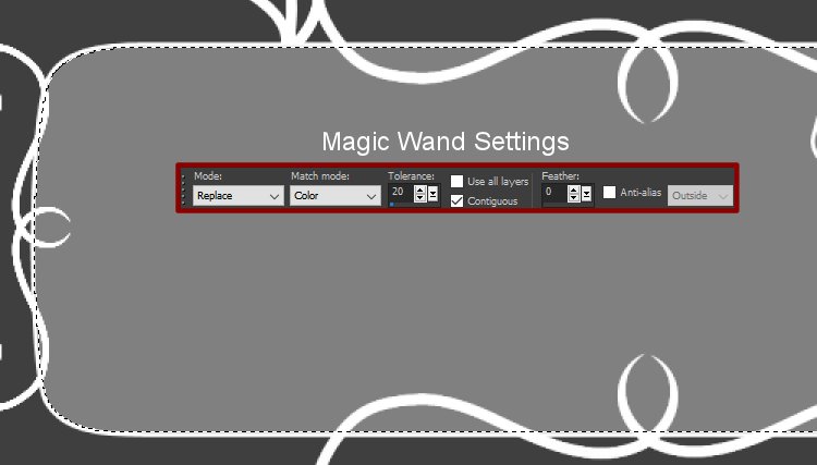 Magic Wand Settings