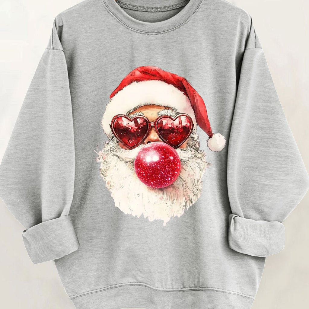 Noelle | Crew-Neck Festive Graphic Knit Pullover