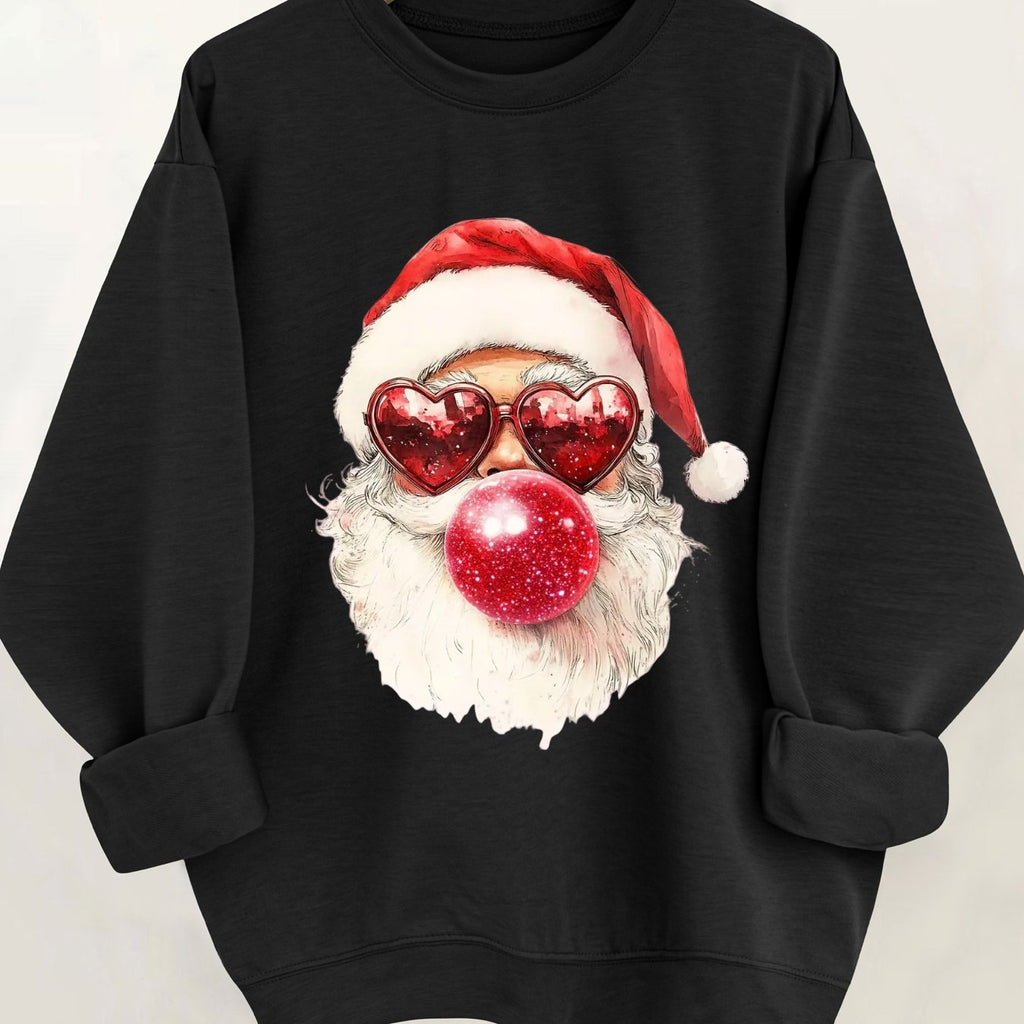 Noelle | Crew-Neck Festive Graphic Knit Pullover