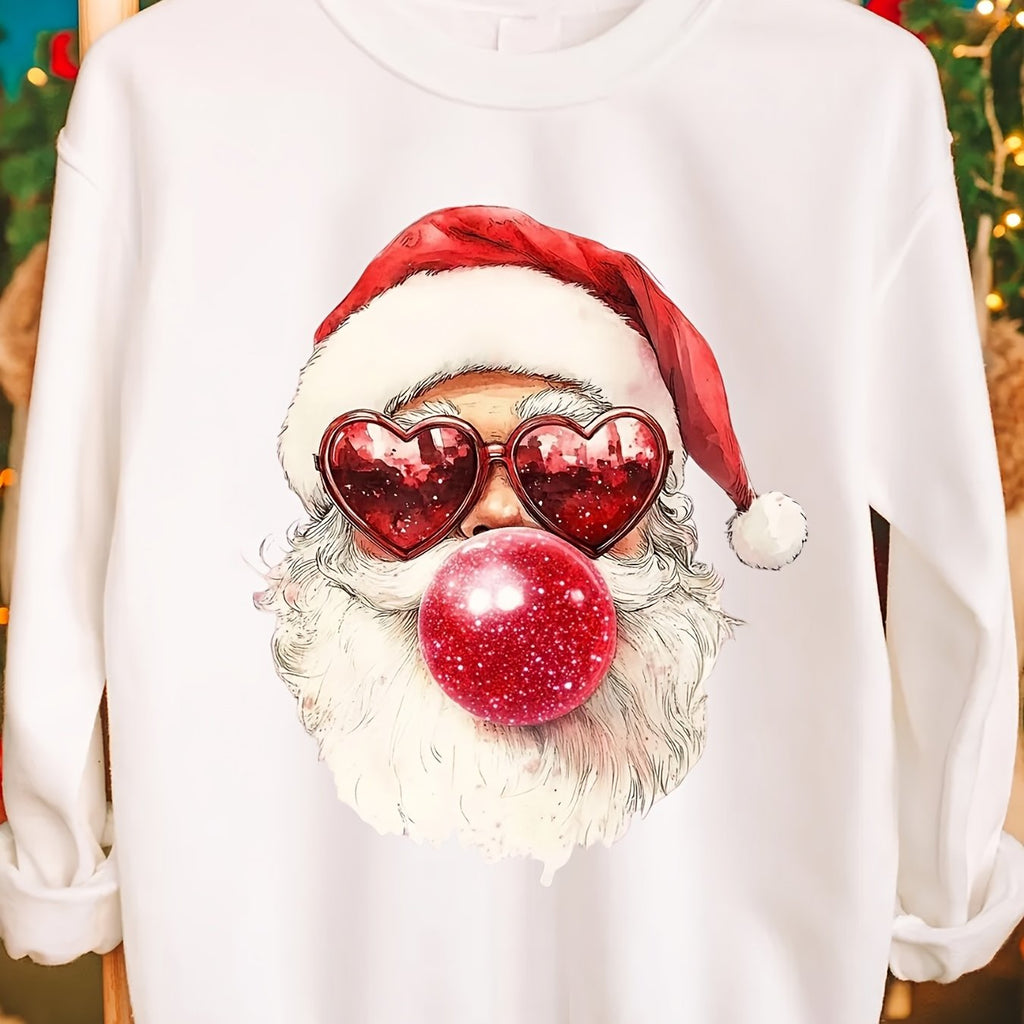 Noelle | Crew-Neck Festive Graphic Knit Pullover