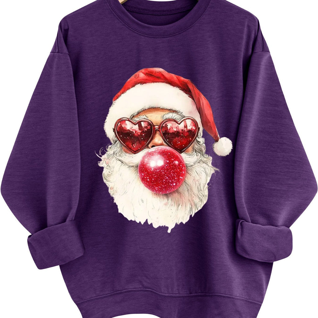 Noelle | Crew-Neck Festive Graphic Knit Pullover