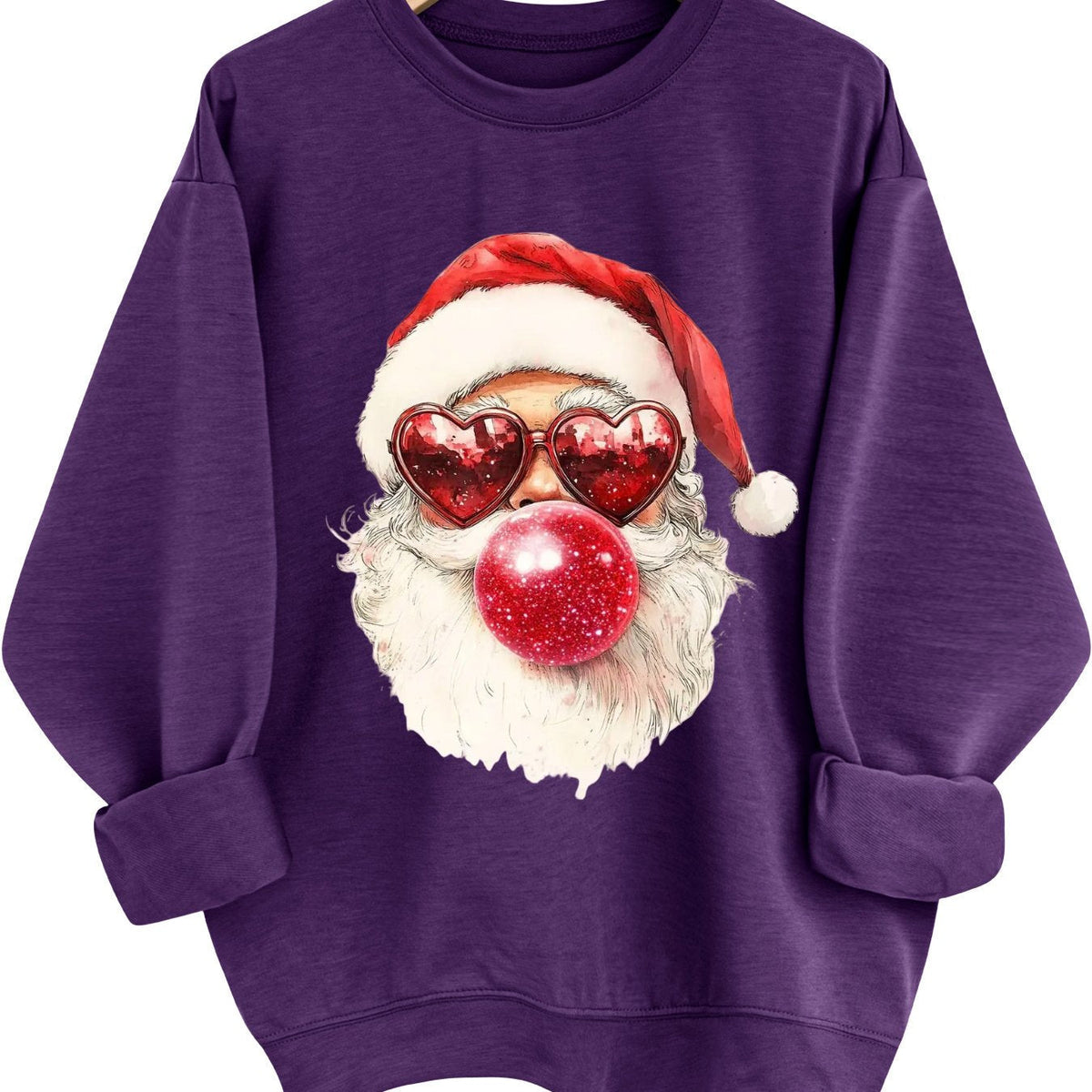 Noelle | Crew-Neck Festive Graphic Knit Pullover