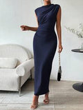 Hlin | Cap-Sleeve Bodycon Midi Dress