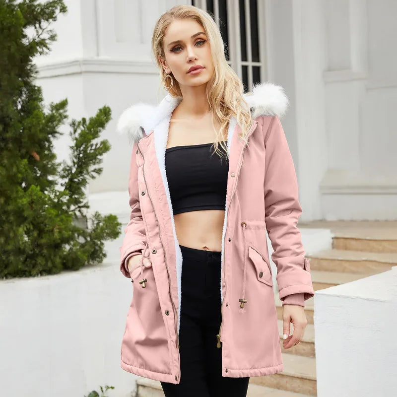 Lisbeth | Trimmed Hood Drawstring Parka