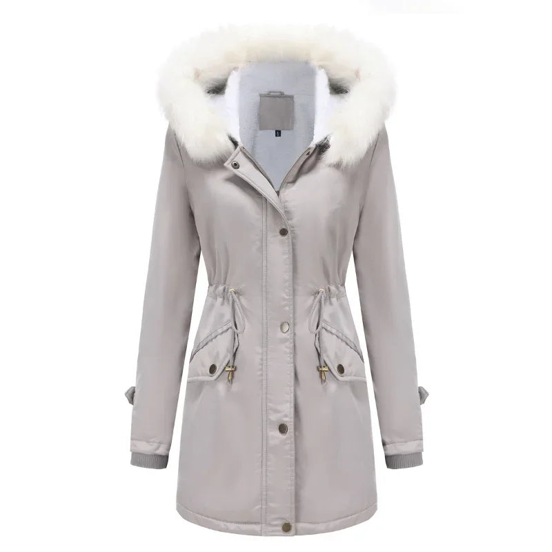 Lisbeth | Trimmed Hood Drawstring Parka