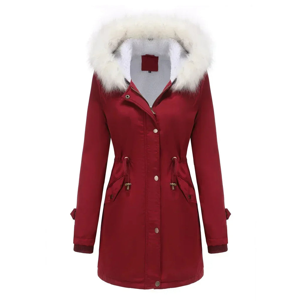 Lisbeth | Trimmed Hood Drawstring Parka