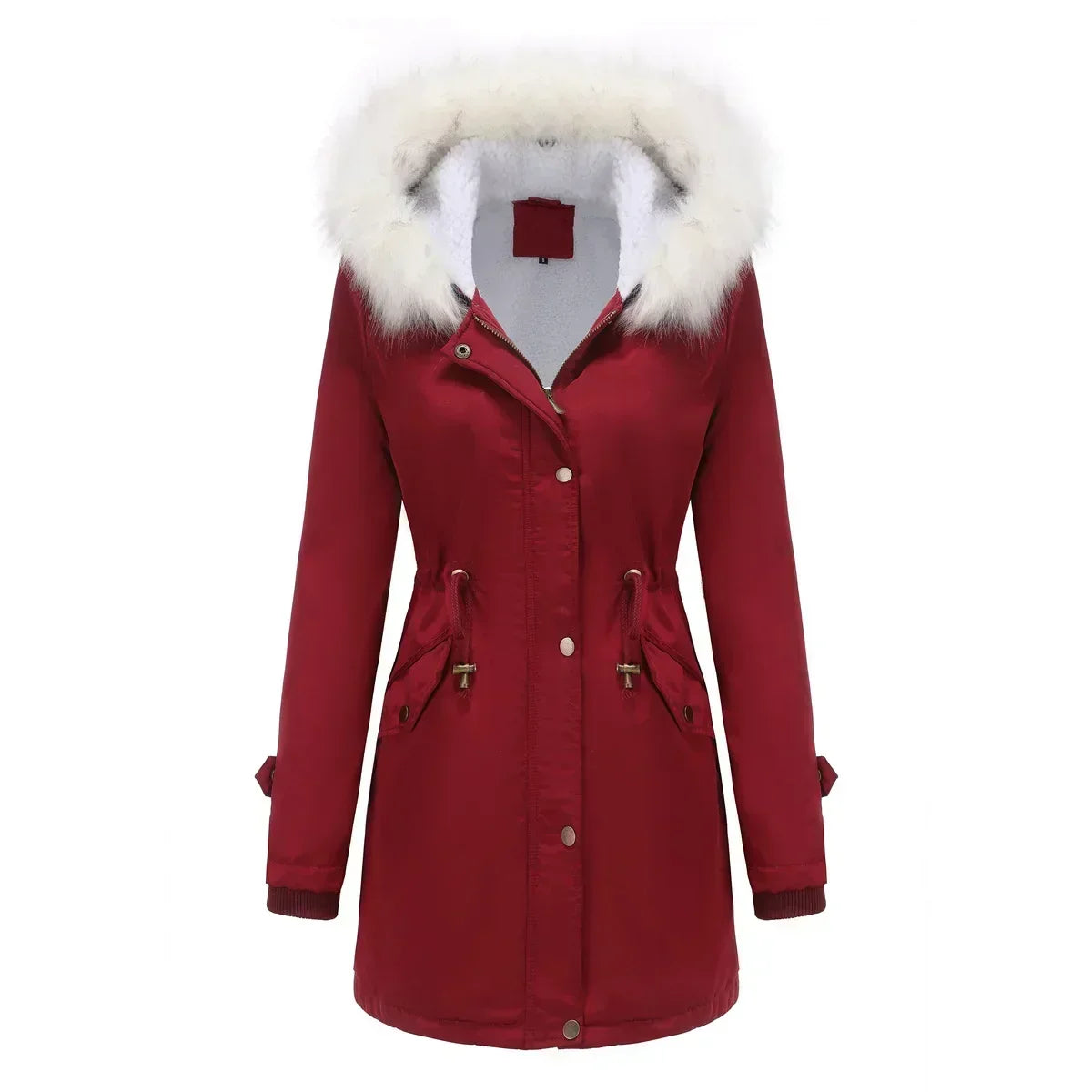 Lisbeth | Trimmed Hood Drawstring Parka