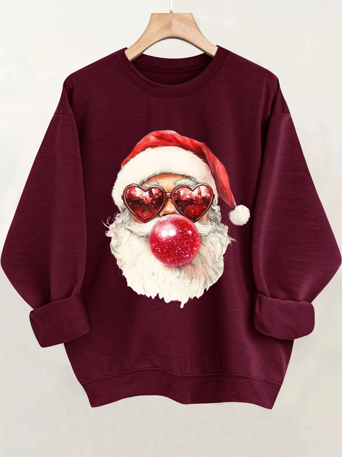 Noelle | Crew-Neck Festive Graphic Knit Pullover