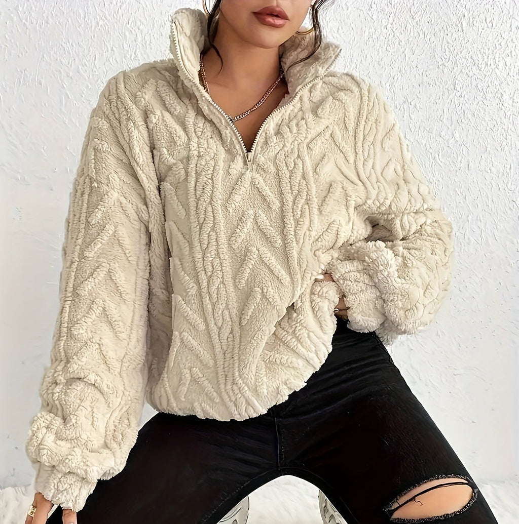 Aicha | Cable-Knit Oversized Composed Sweater