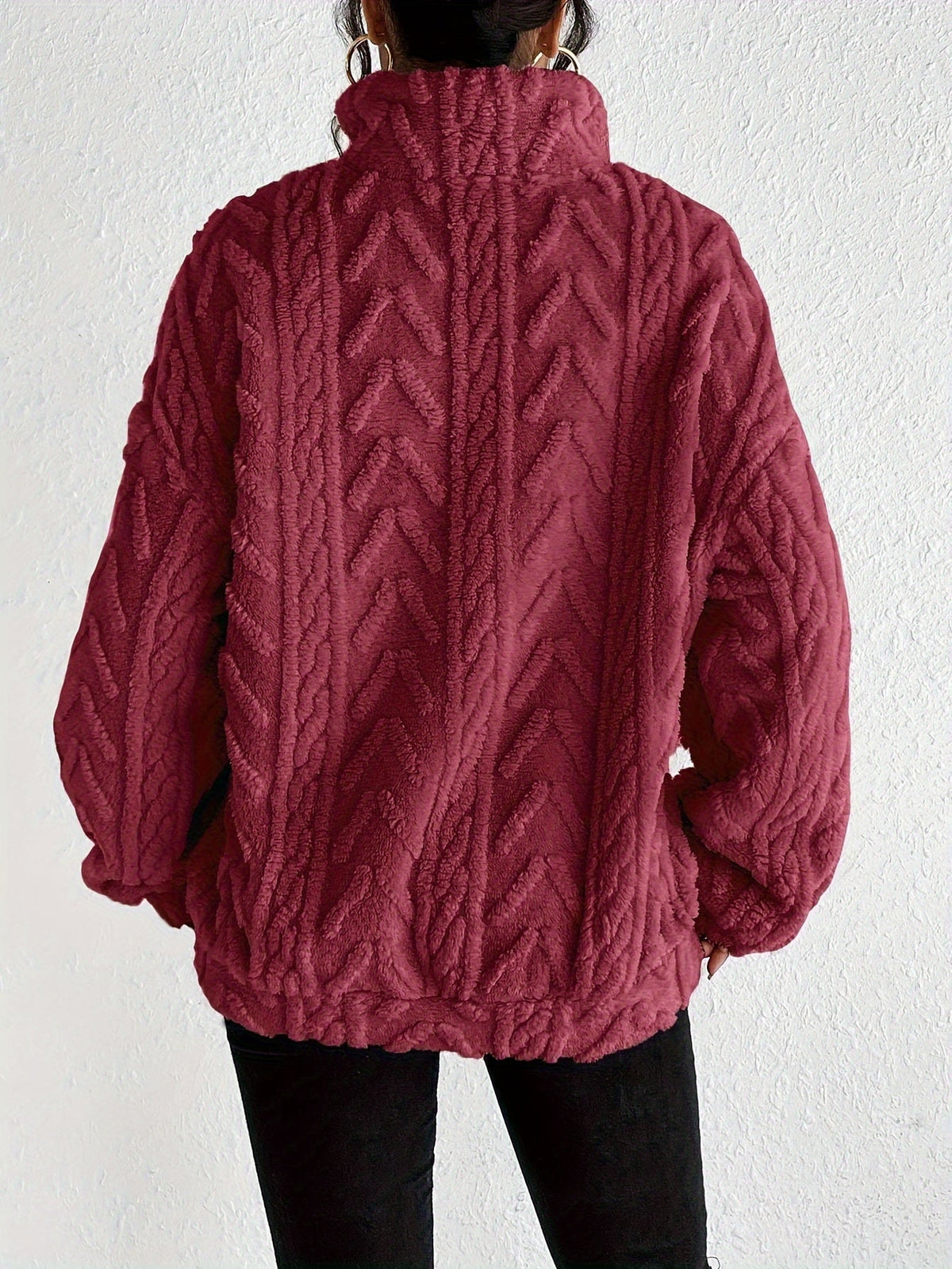 Aicha | Cable-Knit Oversized Composed Sweater