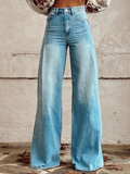 Liva | Vide jeans med høj talje