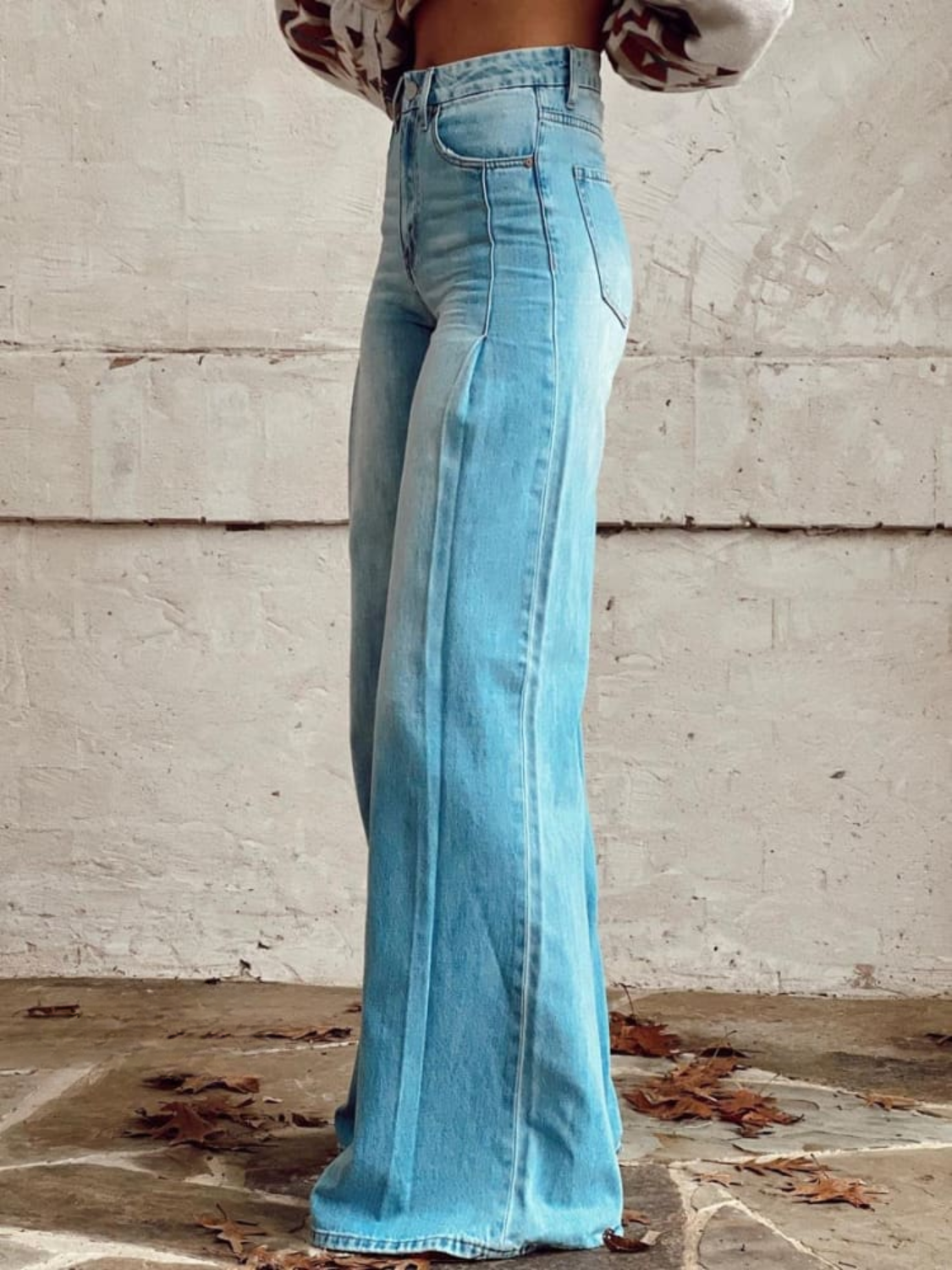 Liva | Vide jeans med høj talje