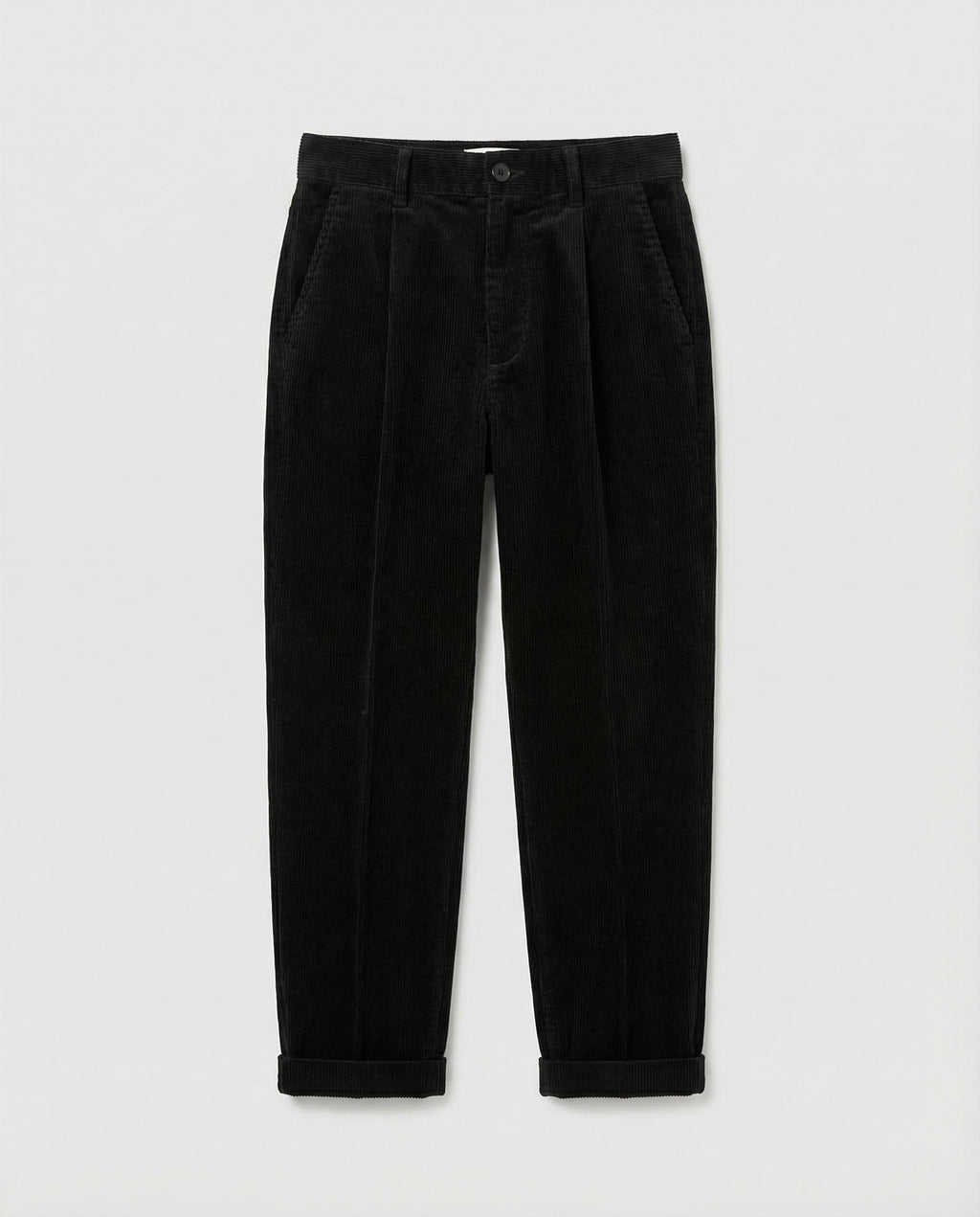 Nuria | Ribbed Straight-Leg Heritage Trousers