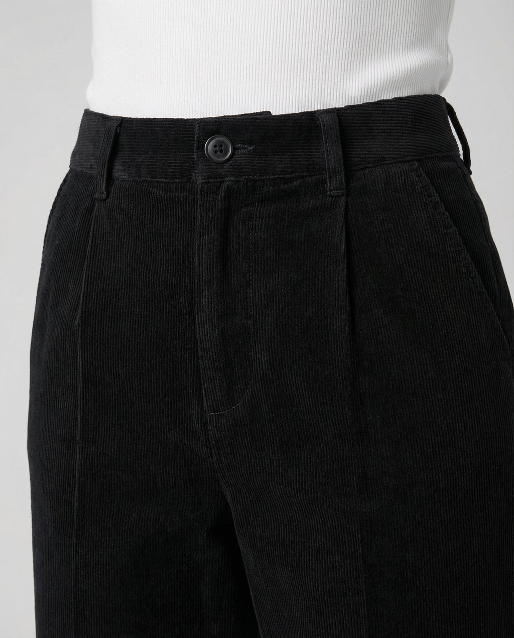 Nuria | Ribbed Straight-Leg Heritage Trousers
