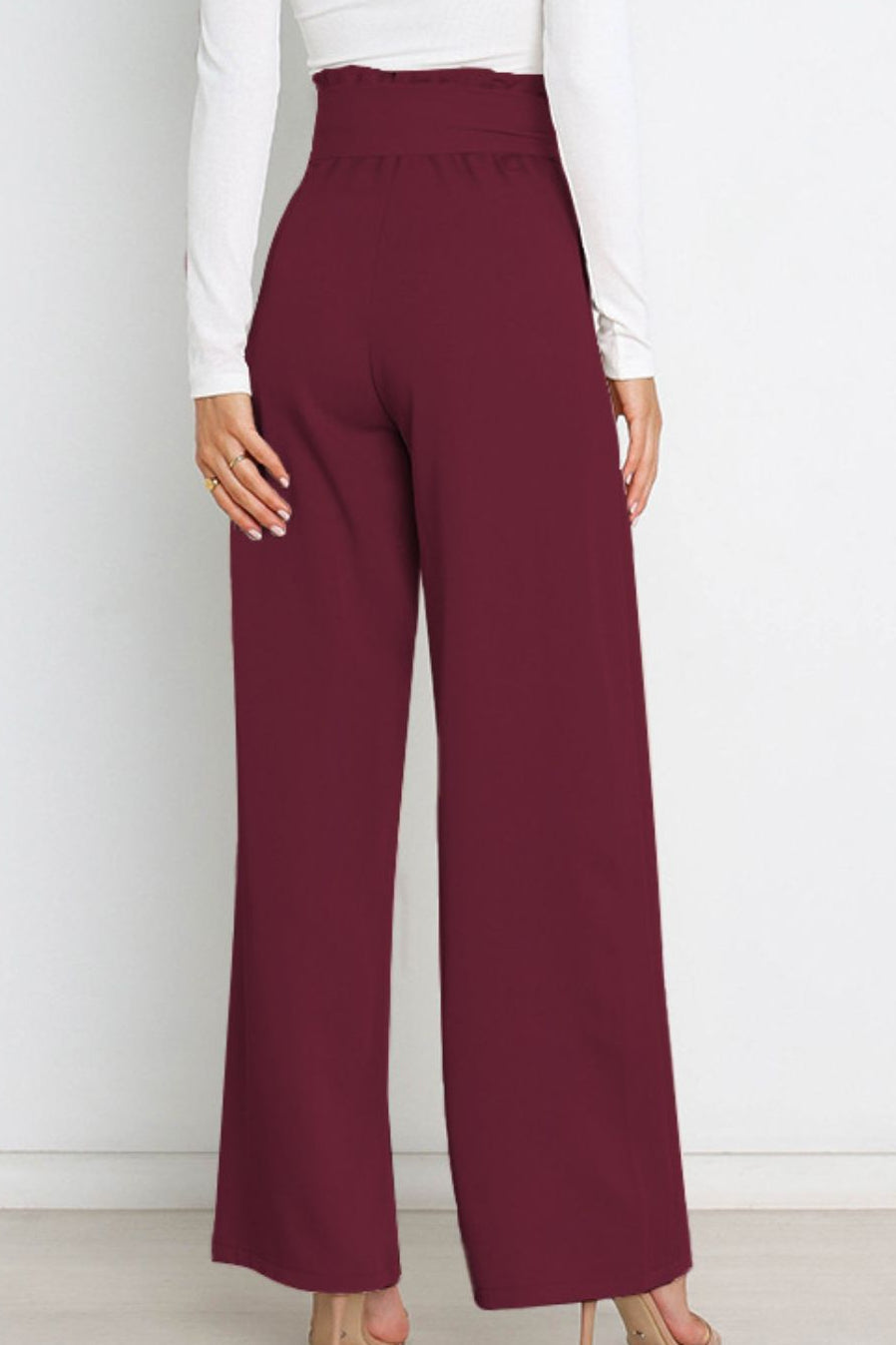 Purificacion | Wide-Leg Slim-Fit Enduring Trousers