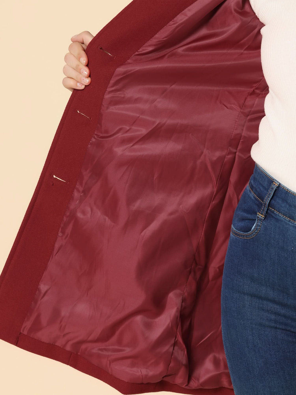 Aud | Notch-Lapel Fit-and-Flare Enduring Trench Coat