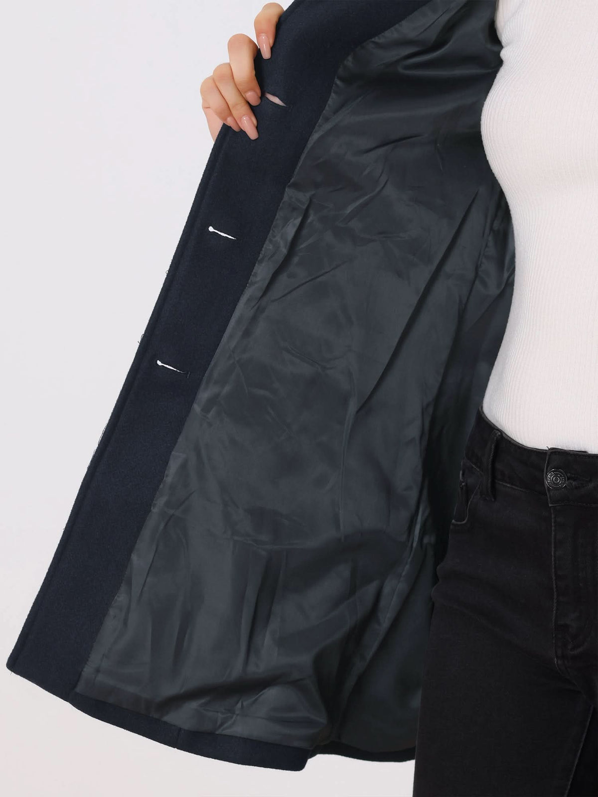 Aud | Notch-Lapel Fit-and-Flare Enduring Trench Coat