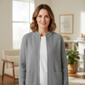 Aya | Ribbed Zip-Up Statement Sweater