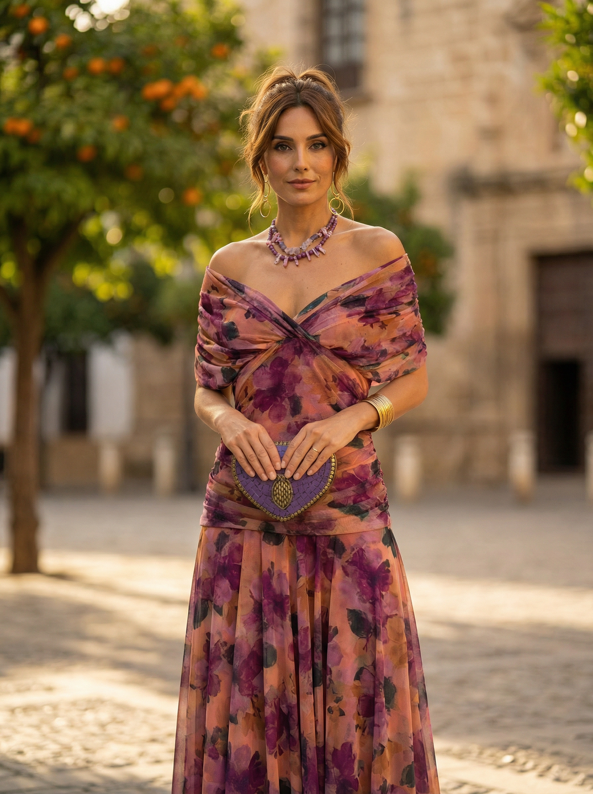 Catriona | Floral Pleated Maxi Dress