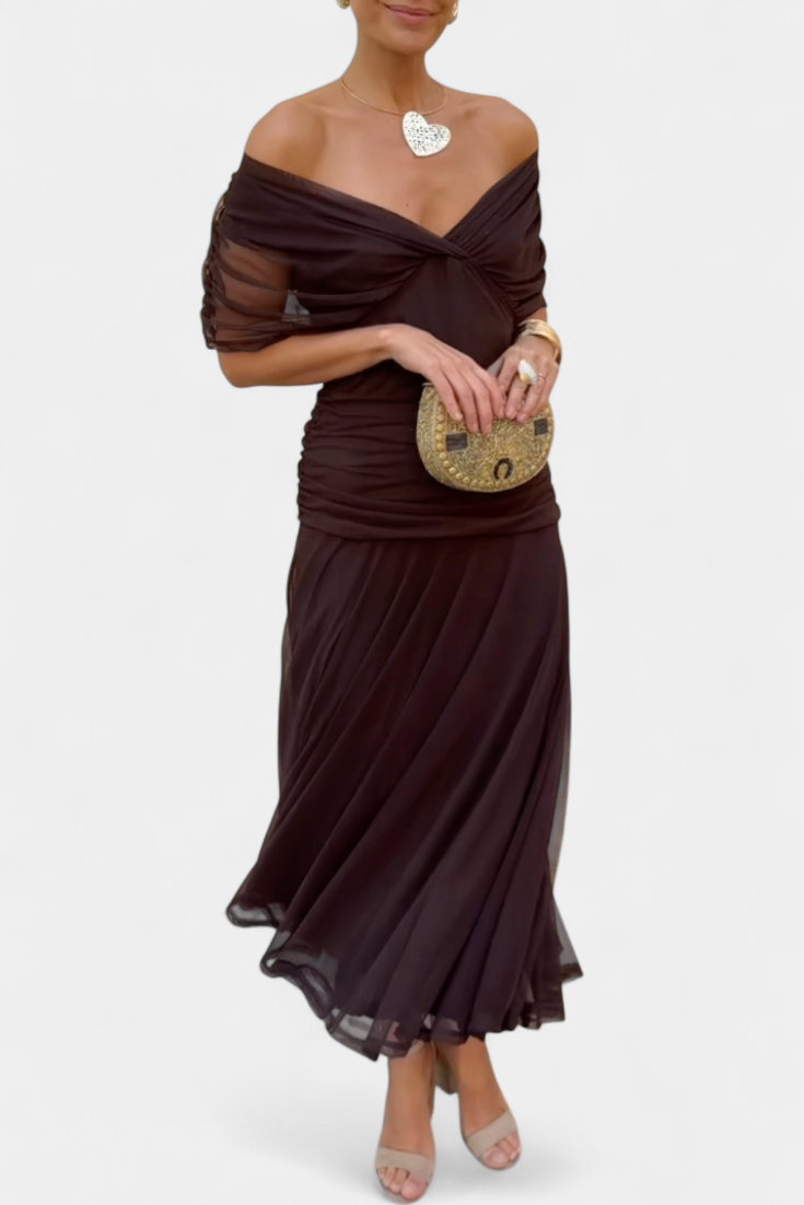 Catriona | Floral Pleated Maxi Dress