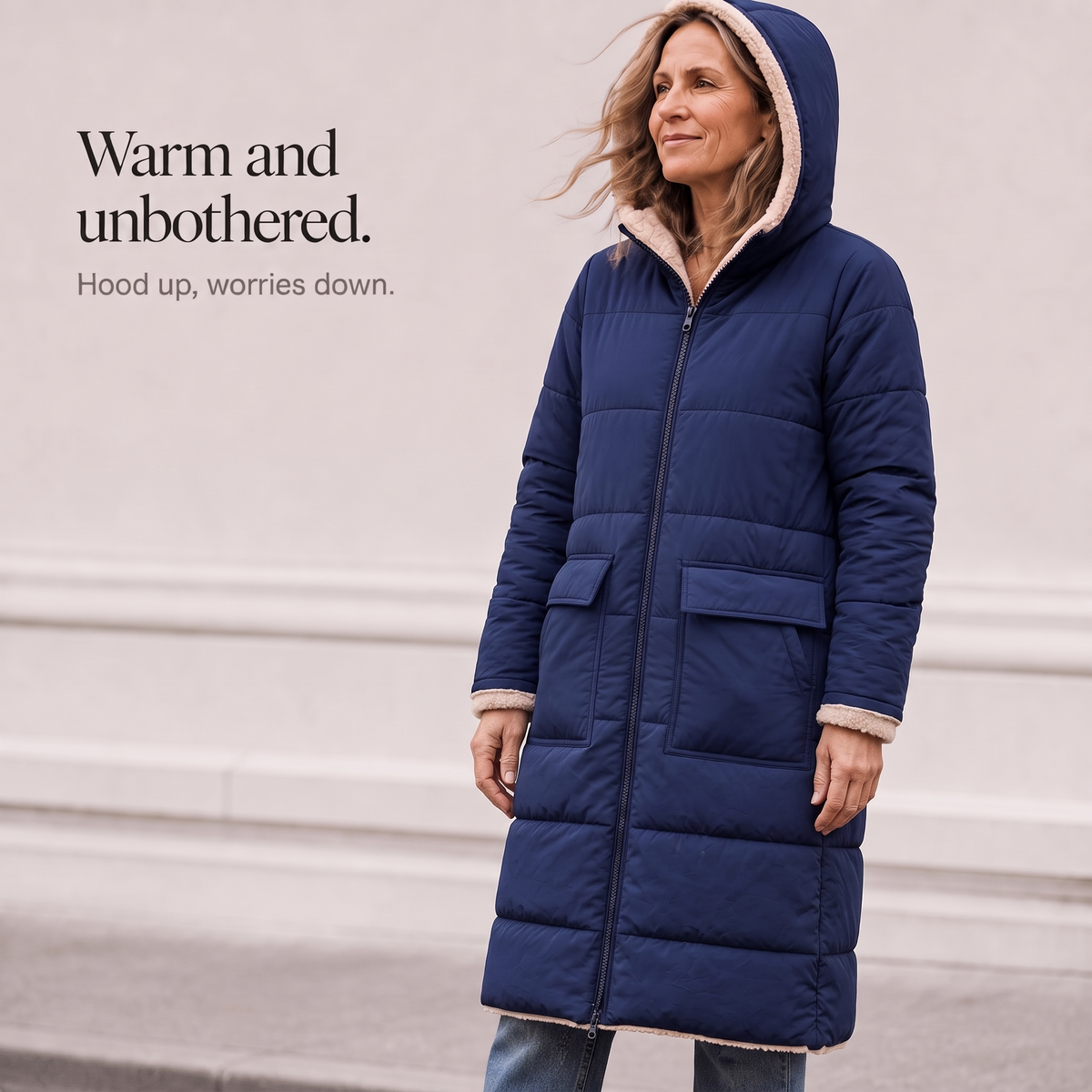 Marcelline | Reversible Quilted Longline Coat