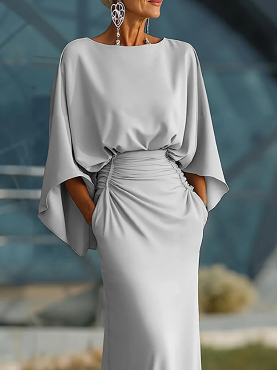Ailbhe | V-Neck Poised Midi Dress