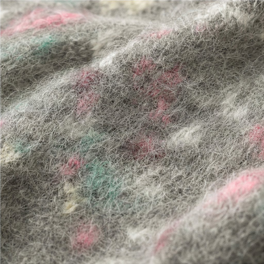 Marit | Crew-Neck Patterned Yoke Pullover Sweater