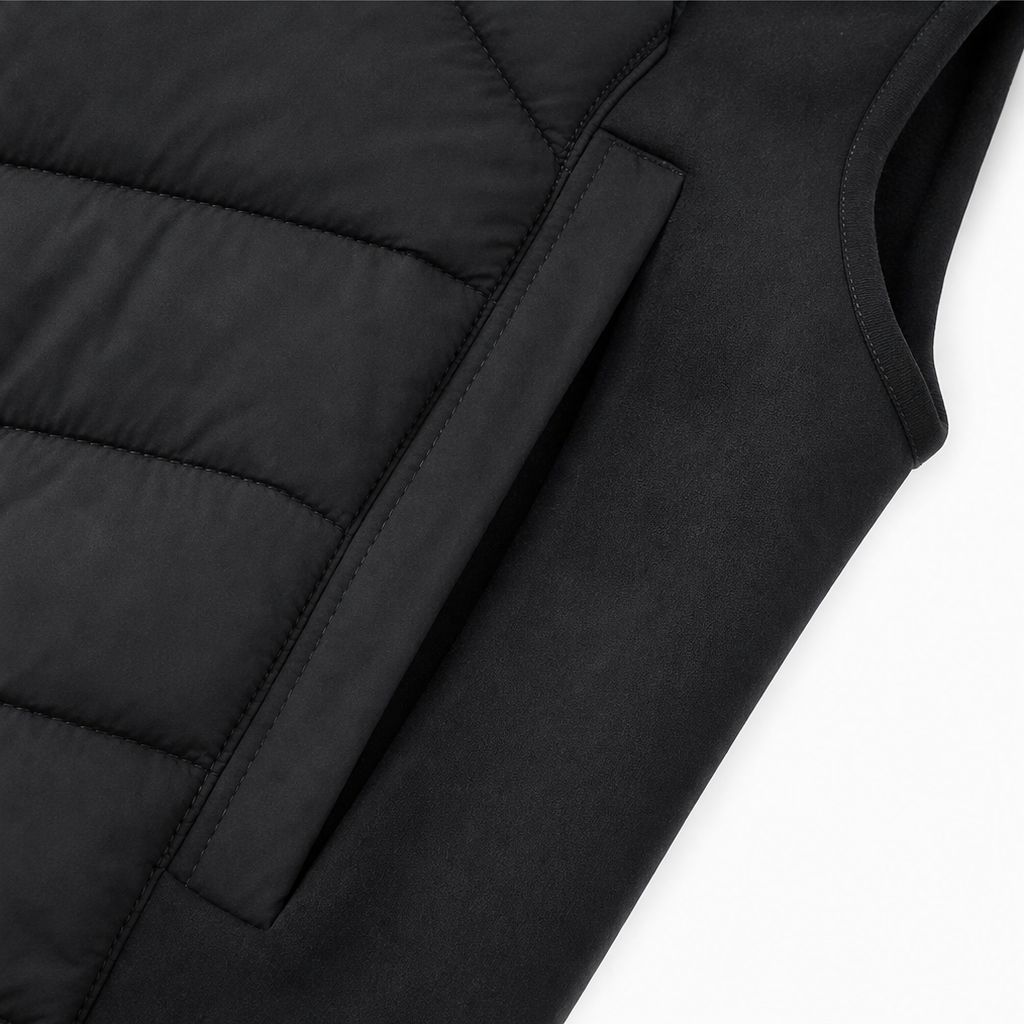 Temperance | Stand-Collar Quilted Puffer Vest