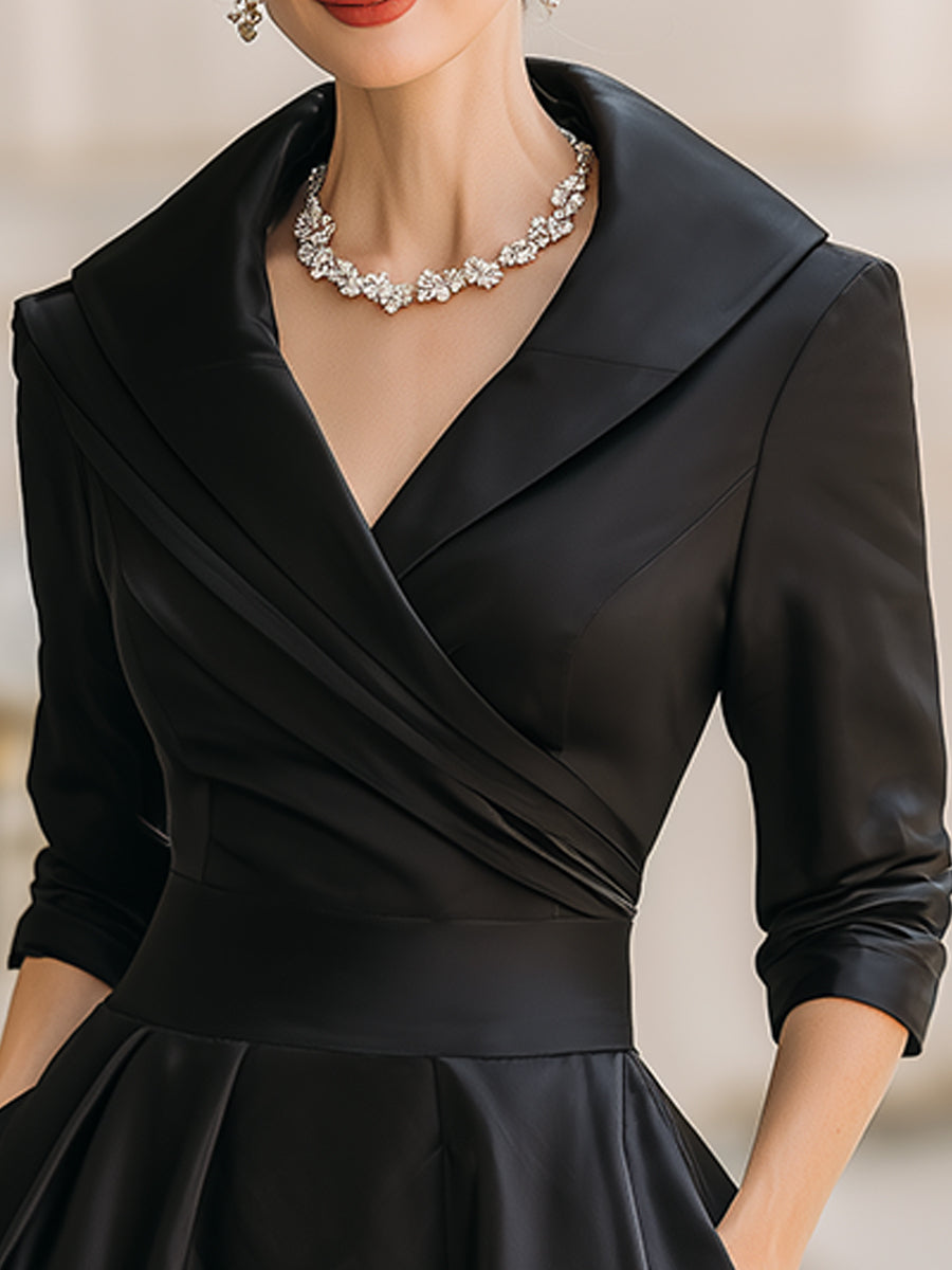 Havva | Collared A-Line Midi Dress