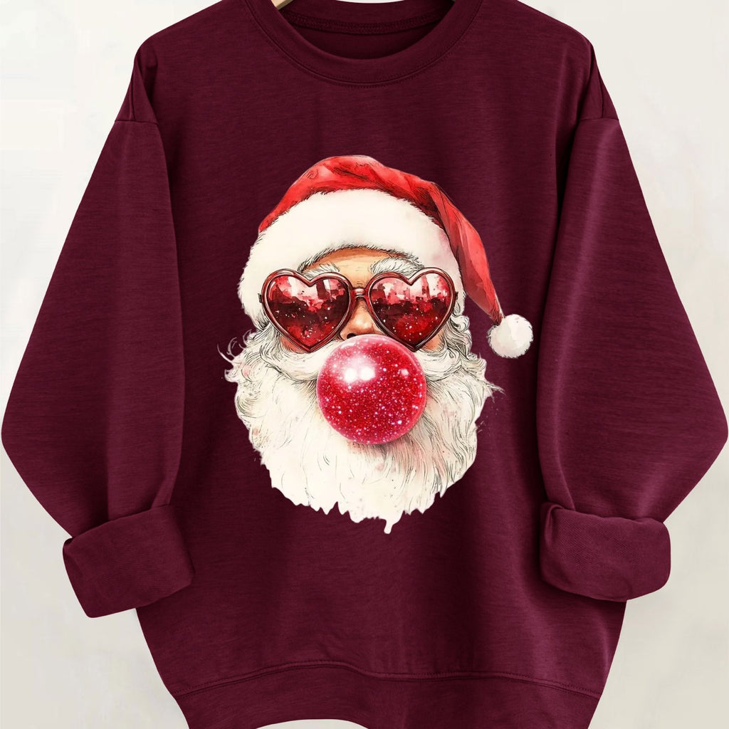 Noelle | Crew-Neck Festive Graphic Knit Pullover