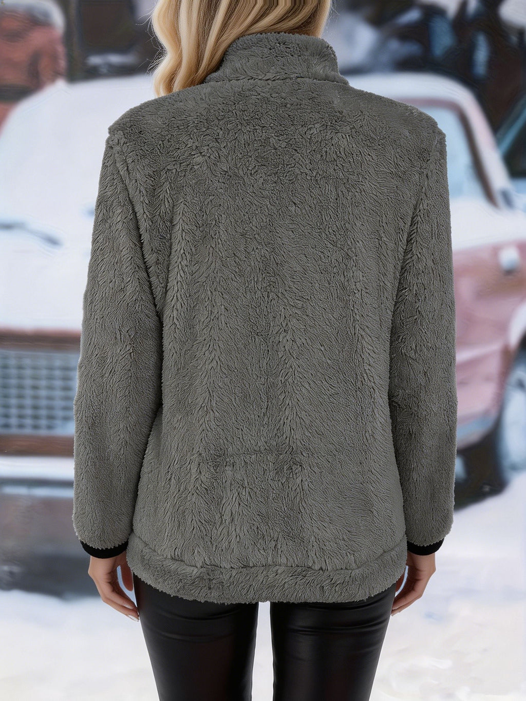 Simone | Cozy Zip-Up Teddy Jacket