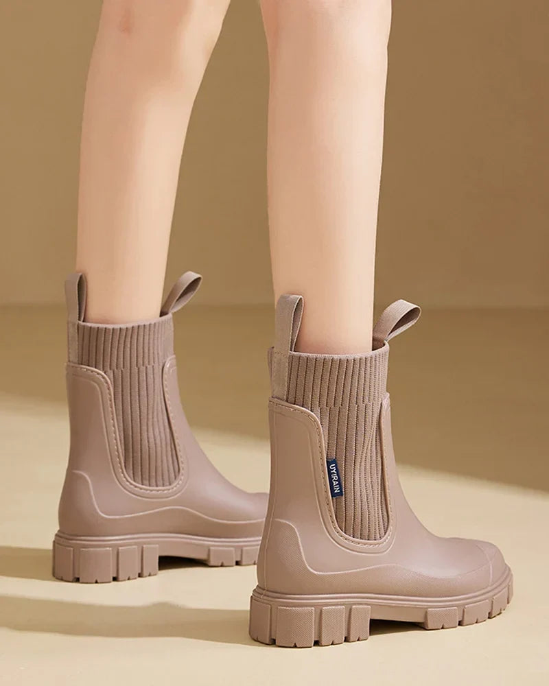 Amanda | Chelsea boots med kraftig sål