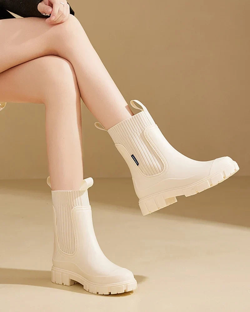 Amanda | Chelsea boots med kraftig sål