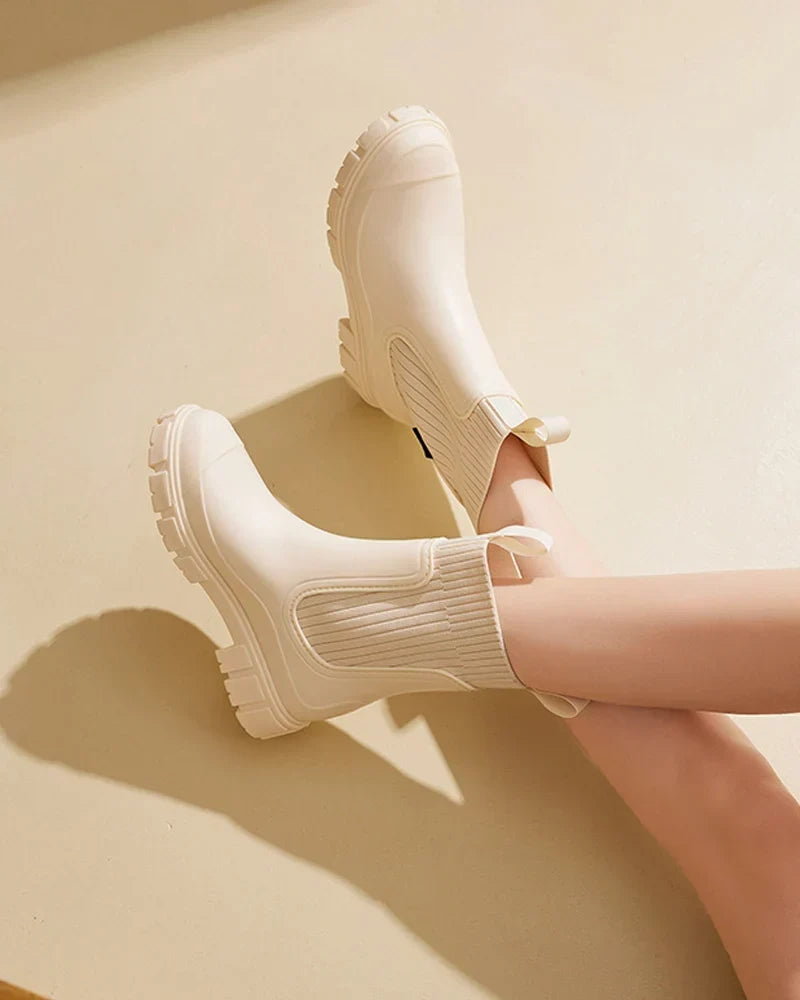 Amanda | Chelsea boots med kraftig sål