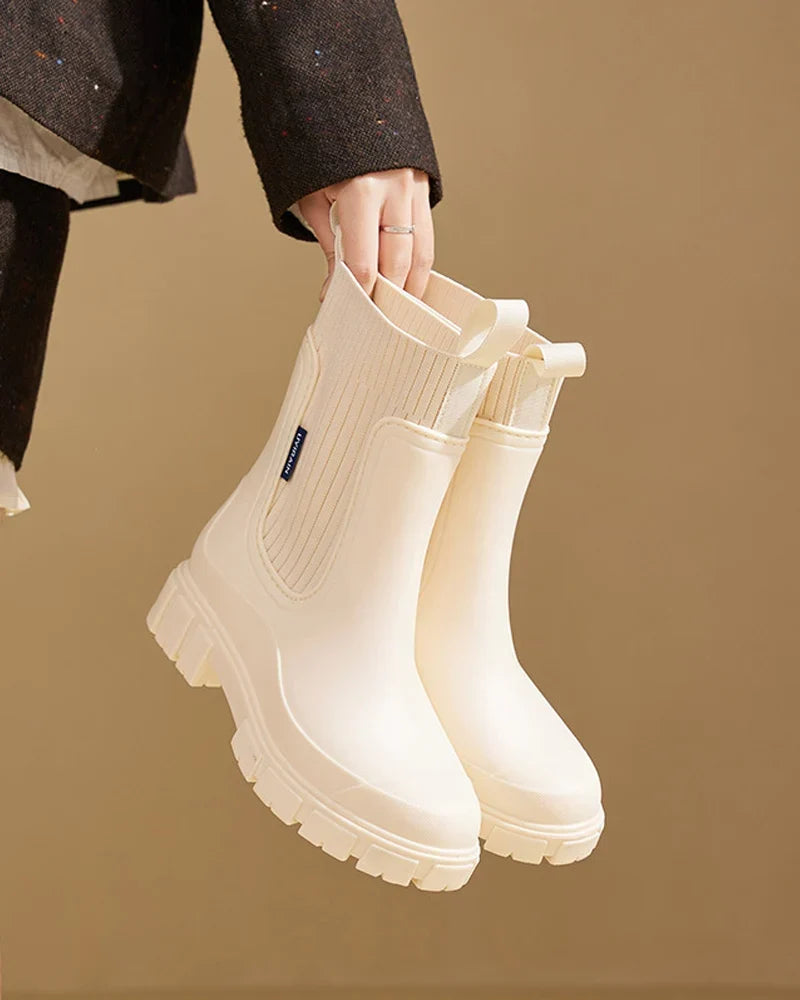 Amanda | Chelsea boots med kraftig sål