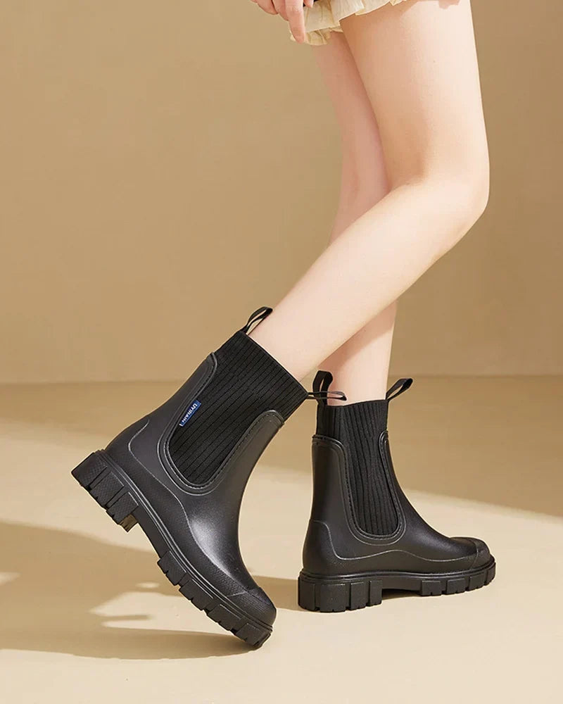 Amanda | Chelsea boots med kraftig sål