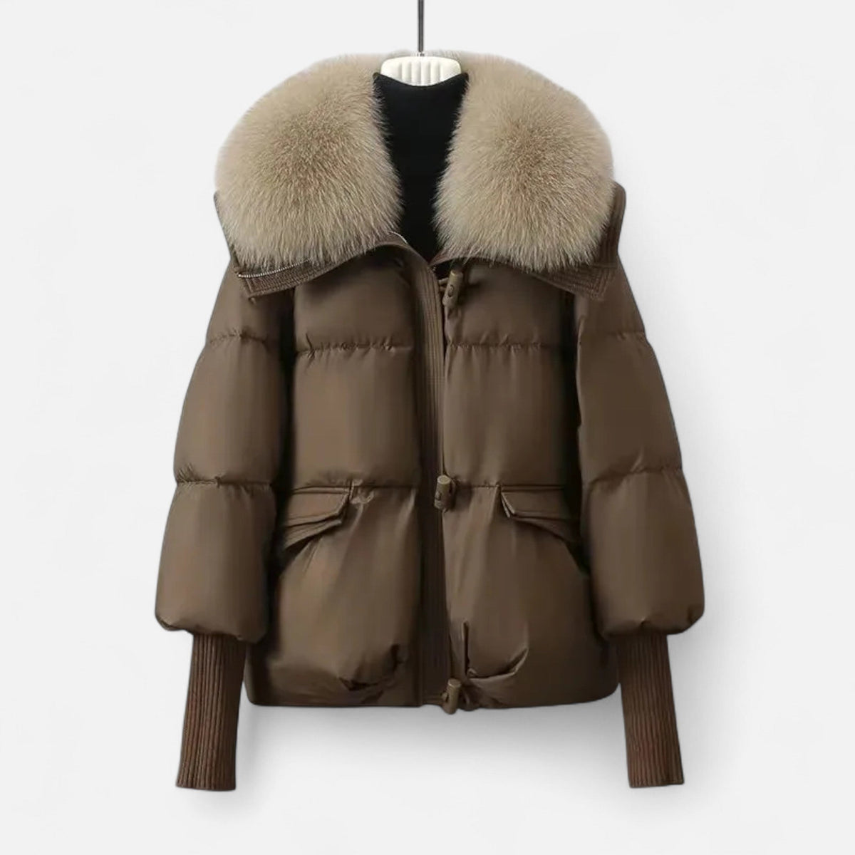 Dragica | Relaxed Wrap Composed Puffer Jacket