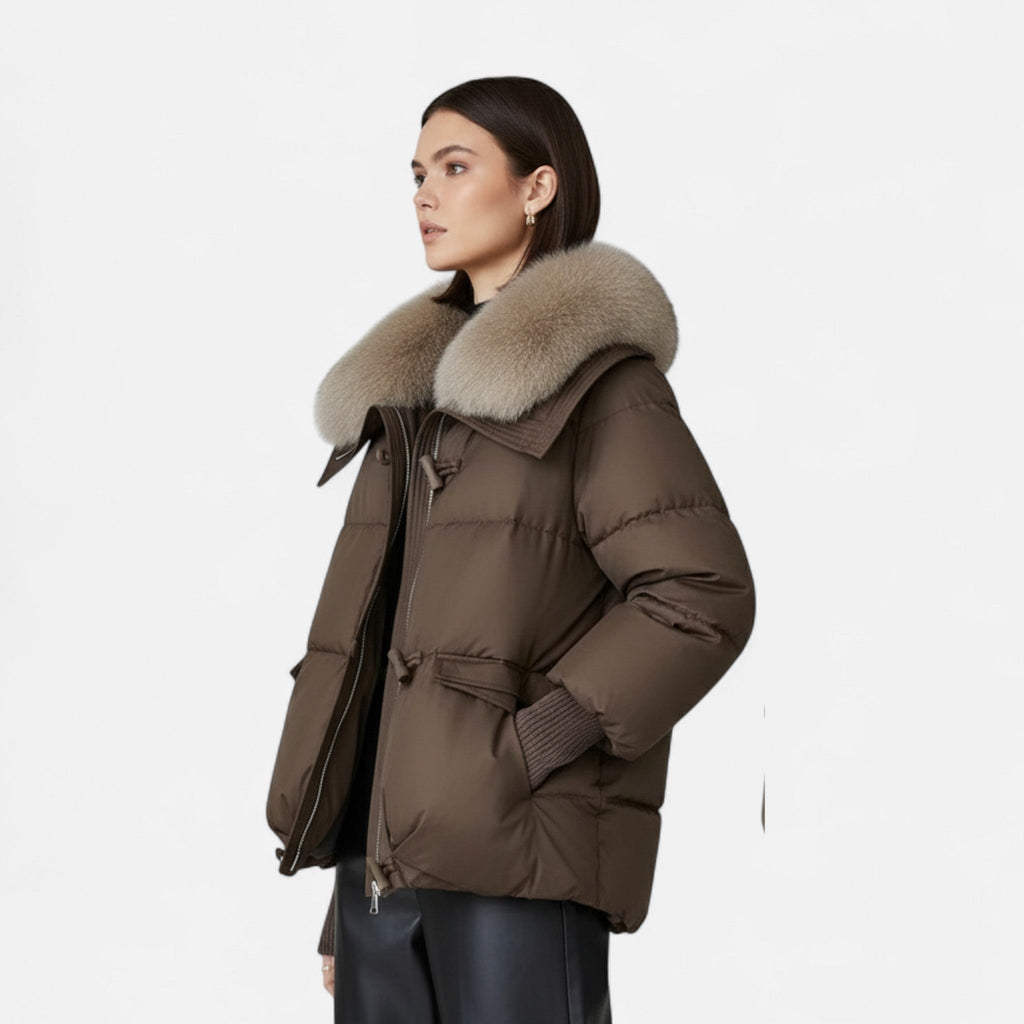 Dragica | Relaxed Wrap Composed Puffer Jacket