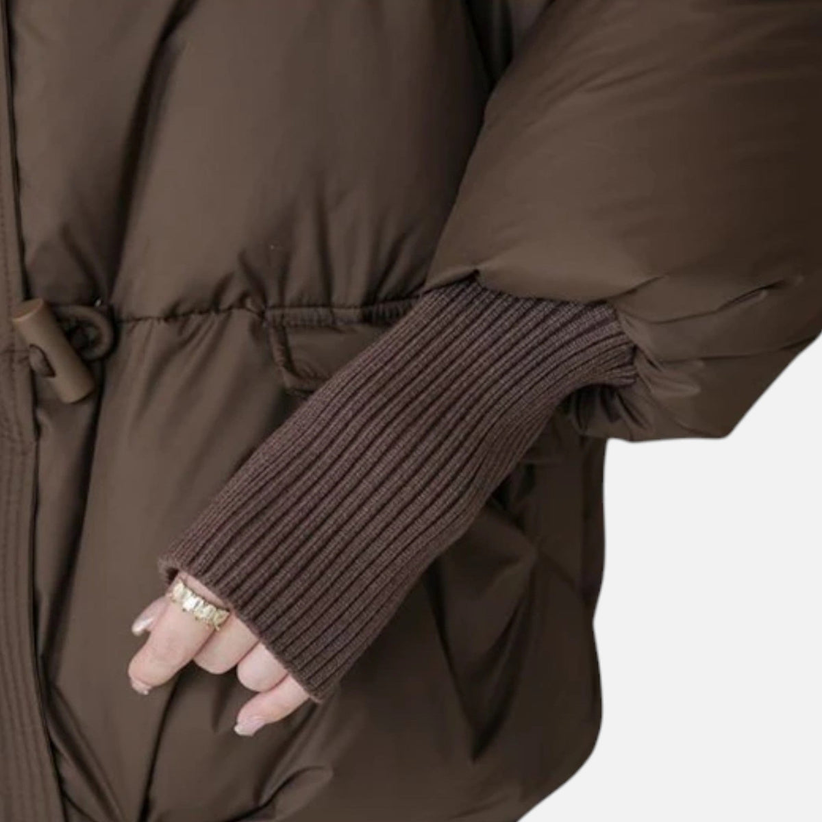 Dragica | Relaxed Wrap Composed Puffer Jacket