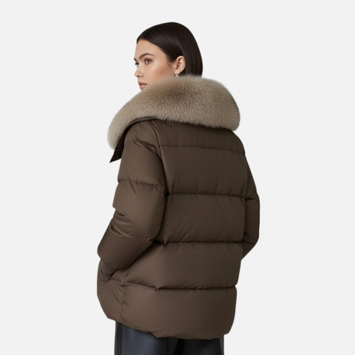 Dragica | Relaxed Wrap Composed Puffer Jacket