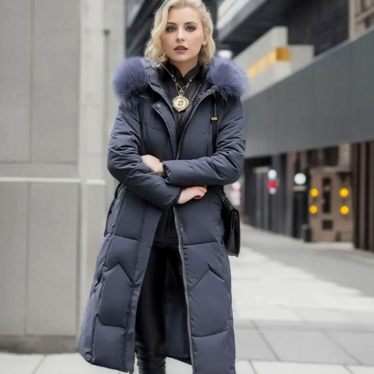 Liesel | Longline Hooded Quilted Coat