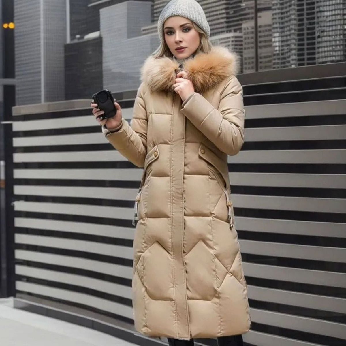 Liesel | Longline Hooded Quilted Coat