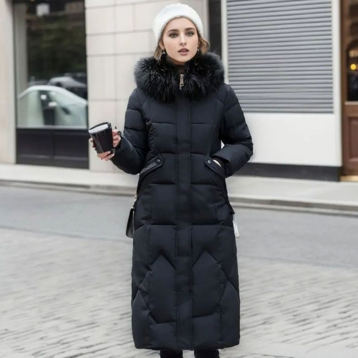 Liesel | Longline Hooded Quilted Coat
