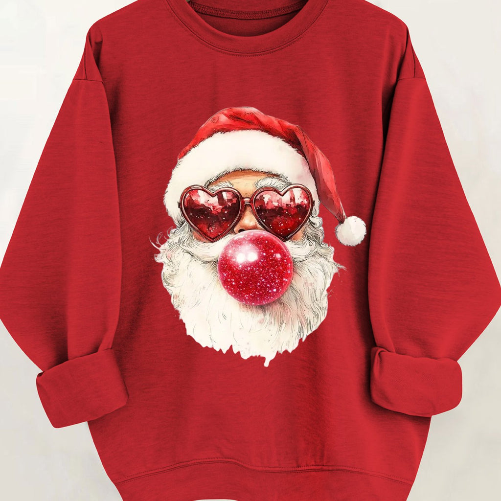Noelle | Crew-Neck Festive Graphic Knit Pullover