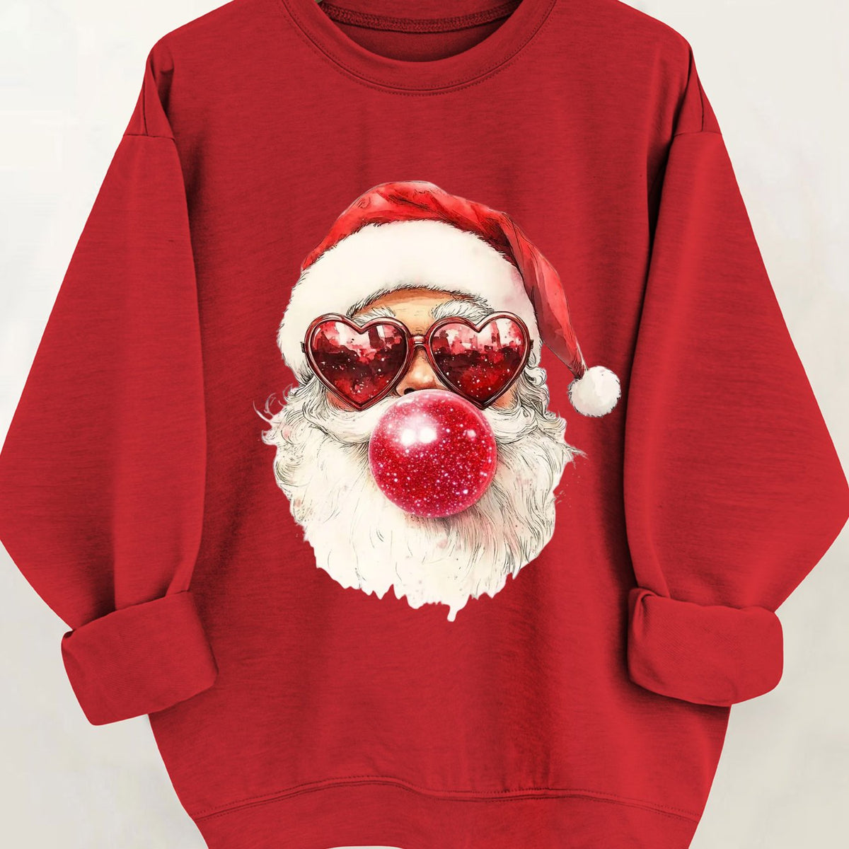 Noelle | Crew-Neck Festive Graphic Knit Pullover