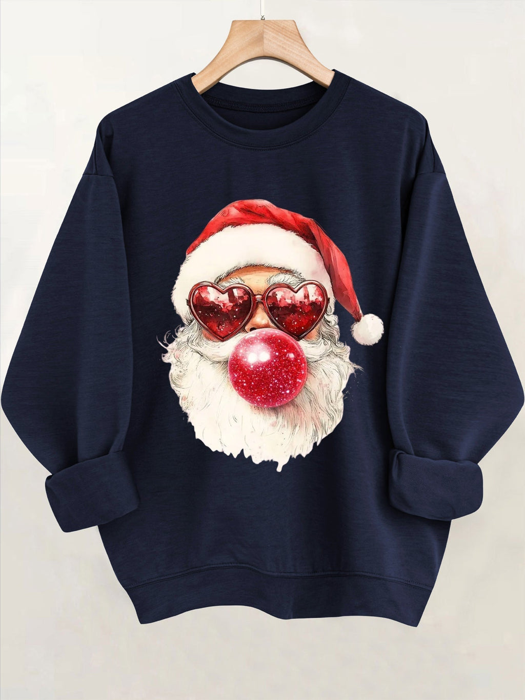 Noelle | Crew-Neck Festive Graphic Knit Pullover
