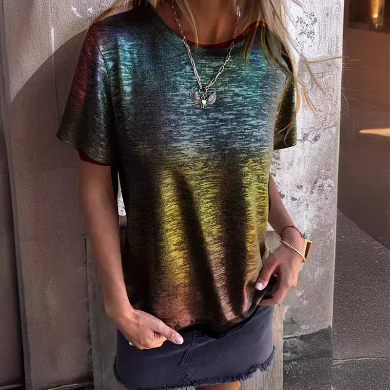 Faustine | Shimmering Metallic Blouse