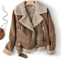 Freya | Cropped Belted Moto Jacket