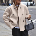Hedvig | Double-Breasted High-Neck Sartorial Coat