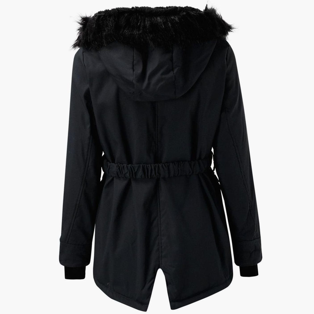Annika | Hooded Drawstring Parka Coat